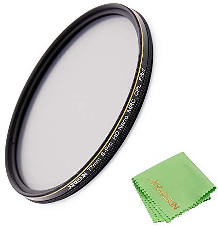 JONGSUN Polfilter 77mm, Zirkularer Polarisationsfilter, S-Pro HD Nano MRC16, 16-Schichten Mehrlagenbeschichtung, Optisches Glas NITTO AGC, CPL Filter