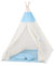 SPRINGOS Kinderzelt Kinder Tipi Zelt Bodenmatte Kissen Baumwolle 160x120x100 cm Kinderspielzelt