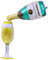 ANCLLO 2Pcs pellicola di alluminio bottiglia di champagne e calice idrogeno palloncini per la decorazione del partito