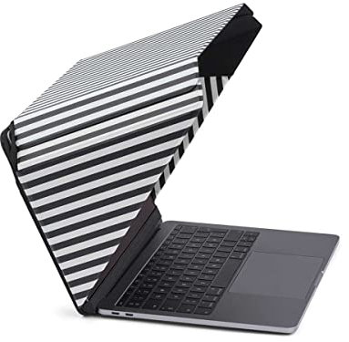 4 in 1 Laptop Screen Shade Lux Hood : Sonnenschutz | Datenschutz | Hitzeschutz | Kontrastverstärkung. 15”/16” Universal. Selbststehend, mit Gesäßtasche. Patent D790551 - Gestreift