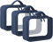 ANRUI Lot de 3 Trousse de Toilette Transparente, Sac de Cosmétiques Trousse Transparente Voyage pour Femme Homme, TSA Sac de Toilette Avion pour Le Transport de Liquides, Marine