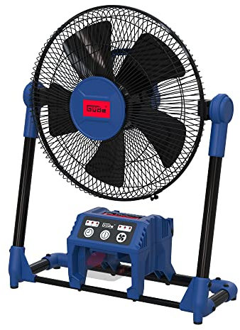 Güde Akku Ventilator V 18-0 (18 V oder 230 V, Windgeschwindigkeit max. 360 m/min. in 3 Stufen einstellbar, 40° neigbar, Dauer- oder Timerbetrieb 1, 2 oder 4 h., ohne Akkupack und Ladegerät)