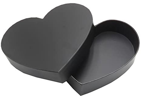 Valentinstag Leere I Love You Befüllbare Karton Brief Form Geschenkbox Verpackung Blume Süßigkeiten (Schwarz)