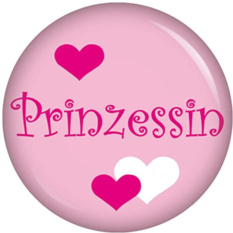 Button Prinzessin Zubehör Accessoires für Fasching Fasnet Fastnacht Karneval an Kostüm Mütze Kleid Anzug für Kinder und Erwachsene Dekoration Verkleidung