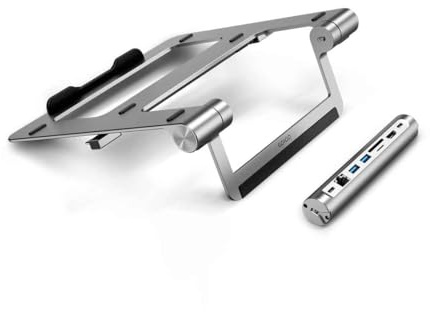 Epico 8-in-1-USB-C-Multiport-Hub + Ständer