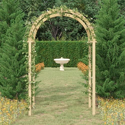 Rosenbogen, XIAOGUANG Rankhilfe Für Blauregen, Rankgitter, Torbogen Garten, Rankbogen, Torbogen, Blumenbogen, Gartenbogen, 141x97x243 cm Massivholz Kiefer Imprägniert