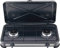 ELETTROFERROITALIA Minerva 2 - Fornello a Gas 2 Fuochi, Acciaio smaltato, Potenza 2.9Kw, 57 x 32 x 10.5 cm (NERO)