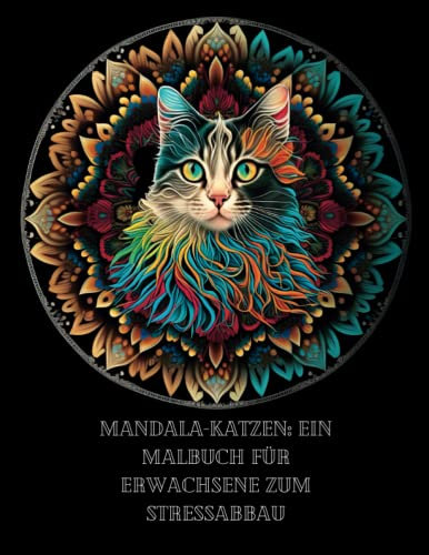 Mandala-Katzen: Ein Malbuch für Erwachsene zum Stressabbau