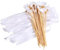 Baguette de Banderole de Mariage avec Cloches, Baguettes Bâtons Ruban, Baguette de Mariage de Ruban en Soie pour Mariages Anniversaires Noël Fêtes (Rubans Blancs)