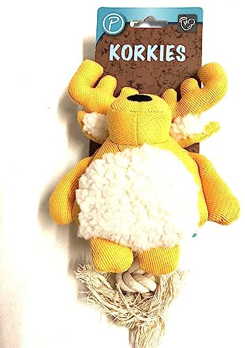 Petlando KORKIES Elch gelb 15 cm robust o. Quietscher