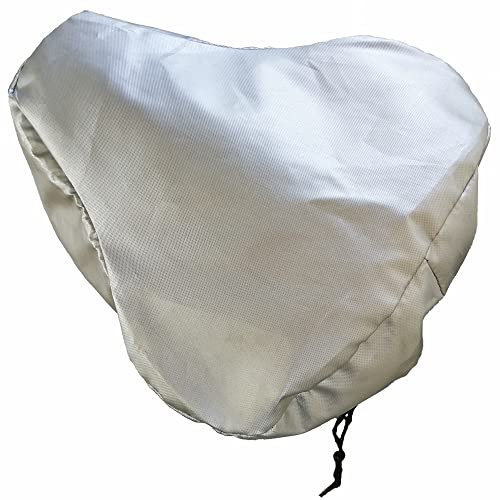 Aniworld Großer UV-Schutz, wasserdichter Fahrradsattelbezug, 28 x 28 cm, breiter Fahrradsitz-Regenschutz mit elastischem, übergroßem Memory-Schaum, Fahrradsitzkissenbezug
