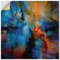ARTland Wanddeko Wandtattoo selbstklebende Vinylfolie 100x100 cm Abstrakte Kunst Traum Kaskaden Wasserfall Collage Licht Farbe U4UL