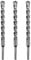 SALI SDS Plus Bohrer Set 20x260mm 3 tlg. Hammerbohrer Set Betonbohrer mit 4 Hartmetall Spitze & Präzises Schnelles Bohren in Beton Zubehör Bohrhammer Steinbohrer für Stahlbeton,Naturstein,Ziegelmauer