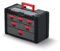 Organizer Cassetta Valigetta per Attrezzi | Portatile con Manico | Impilabile | Appendibile | 6 Cassetti con Sistema di Bloccaggio | 40x20x26 cm | in Plastica Resistente