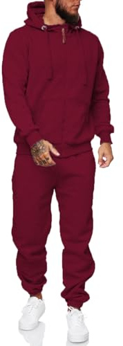 HHGKED Trainingsanzüge für Herren, 2-teiliges Set, athletische Jogginganzüge, lässige Outfits für Herren