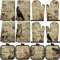 SiliFine 12-teiliges Gothic-Küchentuchen-Set mit Topflappen und Ofenhandschuhen, 4 Raben-Geschirrtücher, 4 Totenkopf-Ofenhandschuhe, 4 Eulen-Topflappen für Gothic, Zuhause, Kochen, Backen, dekorativ