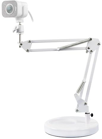 AceTaken White Webcam Stand for Logitech Brio 500,StreamCam,Lenovo,Nexigo White Webcams