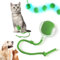 Interaktives Katzenspielzeug Katzenball Selbstbeschäftigung Elektrisch Ball Wiederaufladbar Hundespielzeug Chewie Rolling Ball Automatischer Rollball Interaktiver Spielball mit Schwanz für Katzen