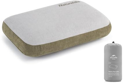 Naturehike Almohada CóModa De Espuma ViscoeláStica para El Cuello, Antibacteriana, Ayuda para Dormir, Antideslizante, Funda Lavable, NúCleo ExtraíBle, CojíN Cervical De Viaje, Almohada para AvióN