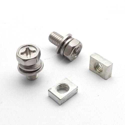 10 Set Universal Motorrad Roller ATV Dirt Bike Terminal Mutter und Bolzen Schrauben M5x10mm M6x12mm Kompatibel mit 4Ah 5Ah 6Ah 7Ah(M5X10MM)