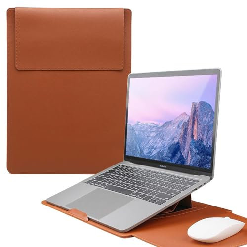 Funda Impermeable para Portátiles de 13-14 Pulgadas, Compatible con MacBook Pro - Incluye Soporte Ajustable y Alfombrilla de Ratón Integrada, Protección Anti-rayaduras para Trabajo y Ocio