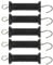 Akozon 5Pcs Electric Fence Handle Insulated Gate Grip Bar with Metal Hook for Farm Pasture, Multifunctional Accessory for Home Use