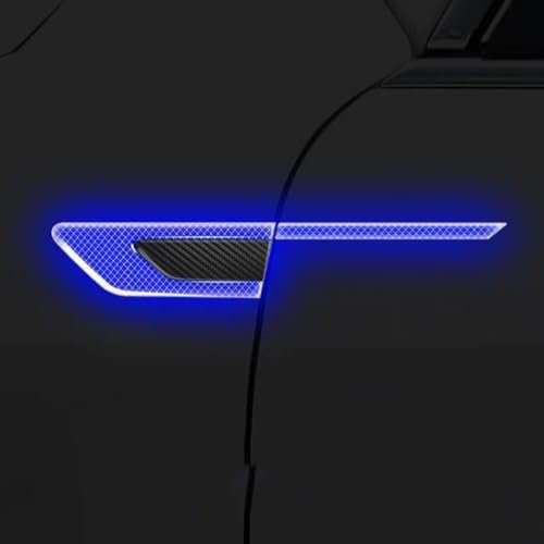 Auto Emblem Aufkleber Für VW Golf 7 7.5 GTE GTD GTI, Nacht Warnaufkleber Reflektierende Autoaufkleber AutotüR Karosserieaufkleber Dekorative Zubehör,A