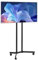 VEVOR Supporto TV da Pavimento per Schermo Piatto Curve da 812,8-1651 mm, Supporto Porta TV Altezza Regolabile max. 40 kg max. VESA 400 x 400 mm per Soggiorno Camera da Letto Ufficio