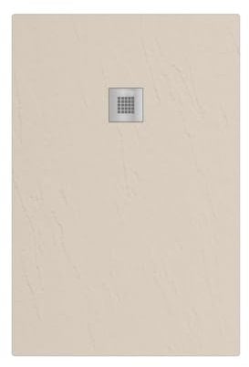 Receveur de douche en marbre rectangulaire 90 x 120 cm SABLE finition pierre extase LONDRES