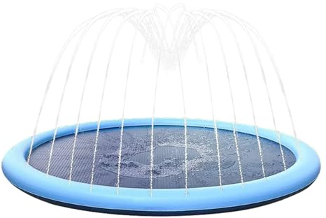 Yaztauho Kinder Sprinkler mit Antirutschfunktion, Splash pad Wasserspielzeug Kinder, 100cm Sprinkler Wasser Spielmatte, verdickter Sprinklers-Pool