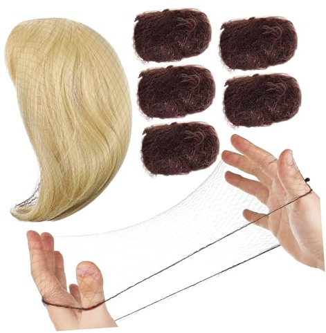 OUNONA Unsichtbares Elastisches Haarnetz aus Nylon 100 Stück Kaffee Leicht für Pferdeschwanz Dutt Perücke und Haarfixierung