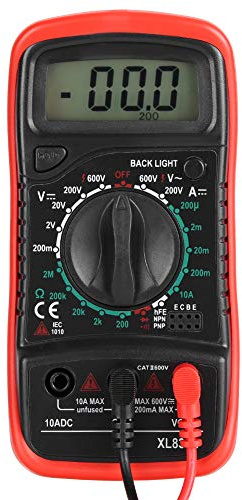 Generic XL830L Multimeter High Digital Voltmeter Ammeter Ohmmeter Tester With Backlight for Factories Red (XL830L red)