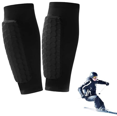 Skiguard Pro Schienbeinschoner Skifahren1 Paar Ski Schienbeinschoner Skiguard Socks Atmungsaktiv rutschfest Elastische Antikollisions Leggings Schutzhülle Shindefender Shin Guards Shin Defender