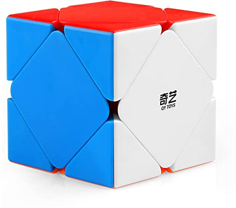 D-FantiX QYTOYS Qicheng Skewb Cube Skewb Speed Cube Stickerless Magic Cube Puzzle Spielzeug für Kinder Erwachsene (QiCheng Version)