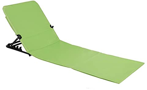 HI Strandliege 145x47x52 cm klappbar grün Strandmatte Sonnenliege tragbar zusammenklappbar Outdoorliege
