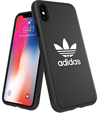 adidas 31584, geformtes Basic-Cover für iPhone, Schwarz/Weiß