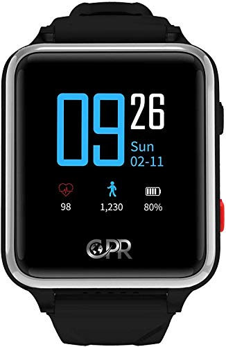 CPR Guardian II Montre Connectée GPS pour Enfants avec Bouton SOS pour Urgences, Appels bidirectionnels, avec Appli.