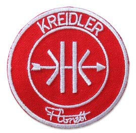 PATCHMANIA KREIDLER FLORETT Logo 9,0 cm Aufnäher Bügelbild, Patch Embroidered Patches Iron on
