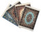 Set mit 4 Teppich-Mauspads | Orientalisches türkisches Design | Miniatur-Teppichmatten (Set-1)