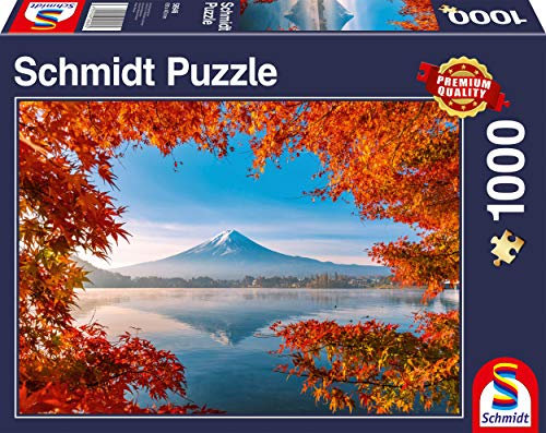 Schmidt Spiele 58946 Mount Herbstzauber am Fuji, 1000 Teile Puzzle, Bunt