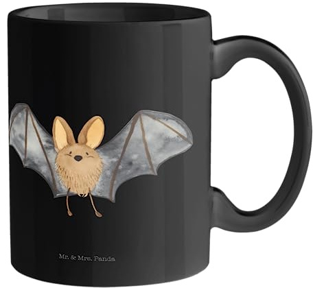 Mr. & Mrs. Panda Tasse Fledermaus Flügel - Geschenk, Kaffeebecher, Tasse Motive, Teetasse, Kaffeetasse, lustige Sprüche, Tiere, Kaffeetassen,