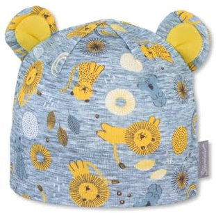 Sterntaler Baby-Jungen 1602171 Beanie-Mütze, gelb, 47