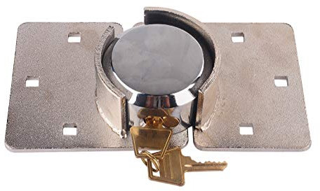 Hasp Lock, Heavy Duty Van Door Lock 1/2 X Van Garage Shed Door Security Padlock Hasp Set Lock 73 mm Steel for Security Door Specialist Padlock Reel