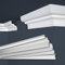 Marbet, listelli da soffitto in polistirene XPS, modanature in stucco di alta qualità, leggeri e robusti, dal design moderno (confezione risparmio da 20 metri, E-09, 62x80 mm), listello da parete