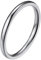 PROSTEEL Herren Trauring hochglanzpoliert Bandring Größe 59 Simpel Edelstahl 2mm breit Band Ring Partnerring für Männer Modeschmuck Accessoire für Weihnachten