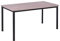 Schreibtisch u. Besprechungstisch mit schwarzem Tischgestell | Konferenztisch Bürotisch Computertisch Mehrzwecktisch Arbeitstisch PC-Tisch Homeoffice-Tisch (Eiche modern, 80 x 80 x 77,5 cm)
