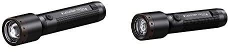 Ledlenser Kopflampe, Schwarz & 502178 P5R Core, Taschenlampe LED, 500 Lumen, Leuchtweite 250 Meter, Constant Light, Leuchtdauer 25 Stunden, fokussierbar, wasserdicht, 1 Stk.
