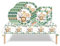 31Pcs Jungle Safari Wild Theme Party Tableware Decorations for Kids Birthday,Green Party Tableware with Animal Jungle Table Cloth,7inch Paper Plates,Paper Napkins for Kids Jungle Safari Party Favor