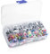 FKEYTO 500 Stücke Selbstklebende Wackelaugen, 6mm 8mm 10mm 12mm 15mm Googly Eyes Assorted Sizes