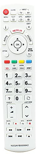 N2QAYB000842 Telecomando di ricambio per TV Panasonic TX-L42DT60E TX-L42DT60Y TX-L42DT65B TX-L42DTW60 TX-L47DT60E TX-L47DT60Y TX-L47DT65B TX-L47DTW60 TX-L50DT60E TX-LR442 2DT60 TX-LR42FT60
